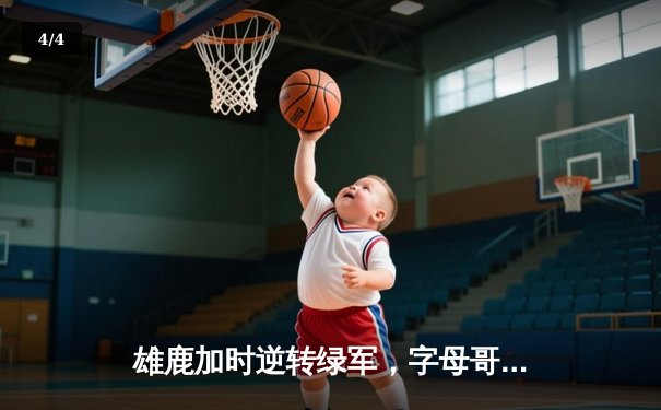 雄鹿加时逆转绿军，字母哥44+14+7主宰北岸花园 - 4